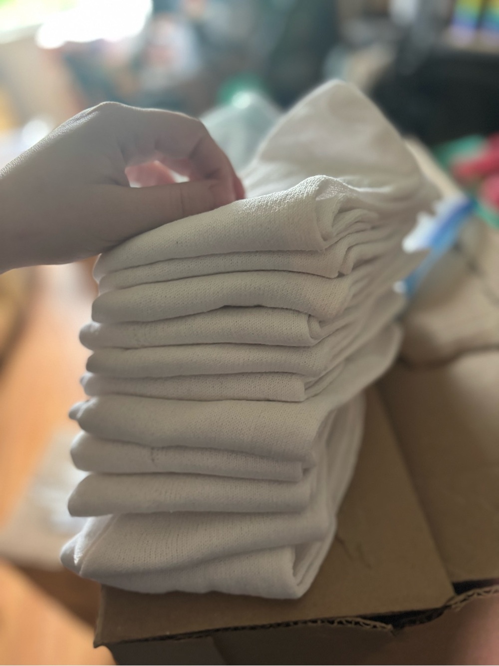11 brand new men’s white socks